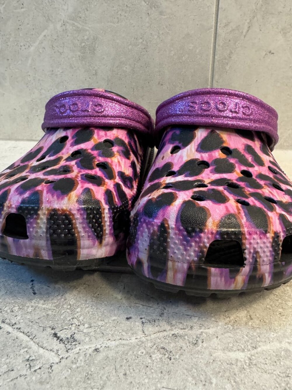 New Purple Camo Crocks